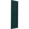 thumbnail image 3 of Ekena Millwork 15"W x 52"H Americraft Two Equal Raised Panel Exterior Real Wood Shutters (Per Pair), Thermal Green, 3 of 10