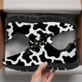 thumbnail image 3 of Customuart Cow Print Sneakers for Womens Running Shoes Black Size 8.5, 3 of 5