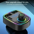 thumbnail image 4 of Christmas Gifts Liweisiy Bluetooth Fm Transmitter Wireless Radio Adapter Car Kit With Usb Charging Car Charger Mp3 Player D124 Black Free Size, 4 of 8