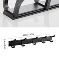 thumbnail image 3 of CHUANK 2-Pack Coat Rack Wall Mounted 锛孒eavy Duty Aluminum锛? Double Hook Metal Coat Hook锛孧odern White Coat Hook Rails Wall Hook Rack for Entryway锛孠itchen锛孊athroom锛孋lo, 3 of 5