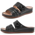 thumbnail image 2 of Diarilip Womens Slippers Summer Causal Wedge Sandals, 2 of 3