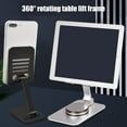 thumbnail image 6 of For Tablet Smartphone Desk Mount Rack, 360 Degree Rotating Adjustable Aluminum Stand Handsfree Viewing Adjustable, 6 of 8