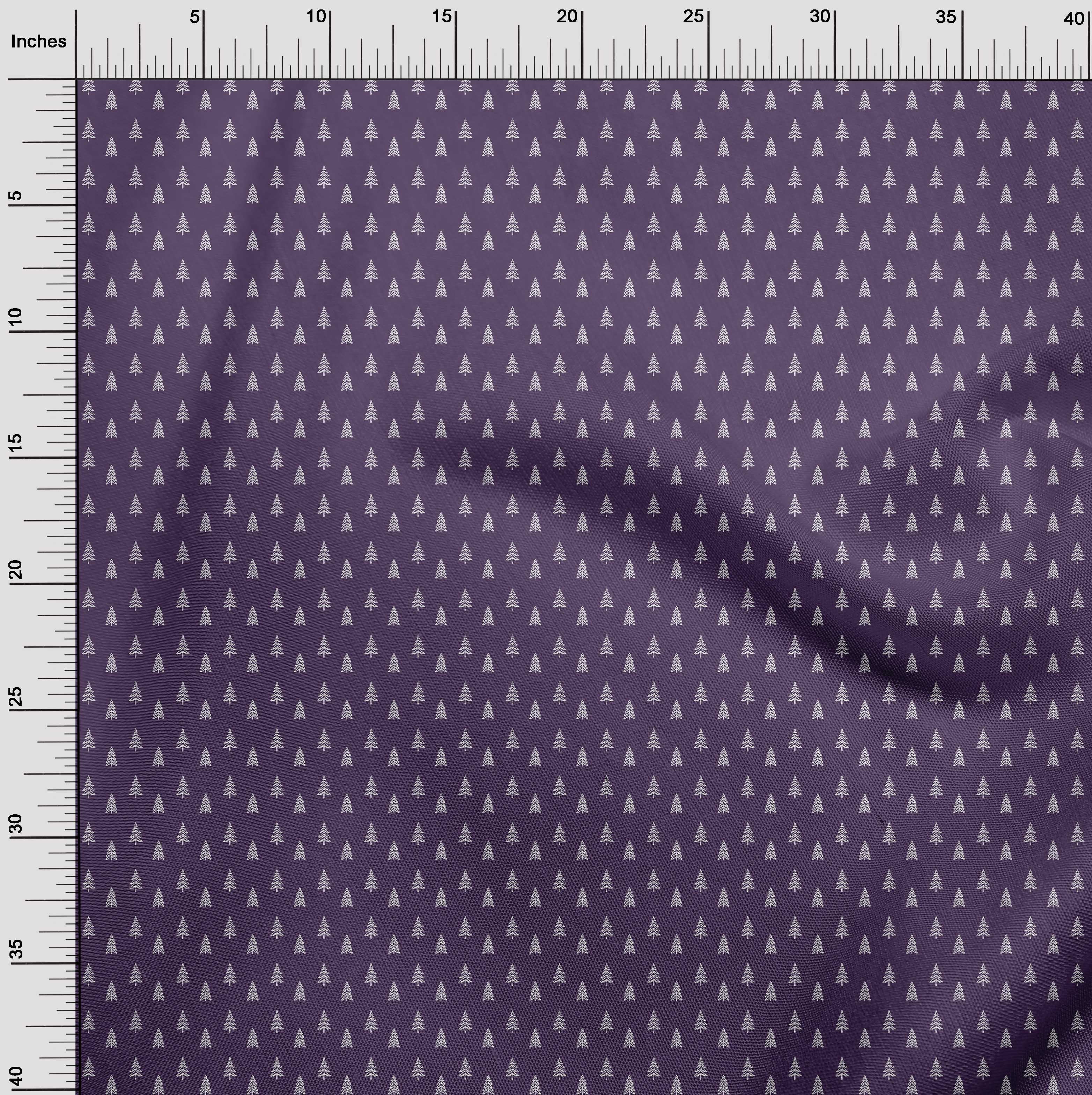 oneOone Cotton Jersey Purple Fabric Christmas Dress Material Fabric Print Fabric By The Yard 58 Inch Wide