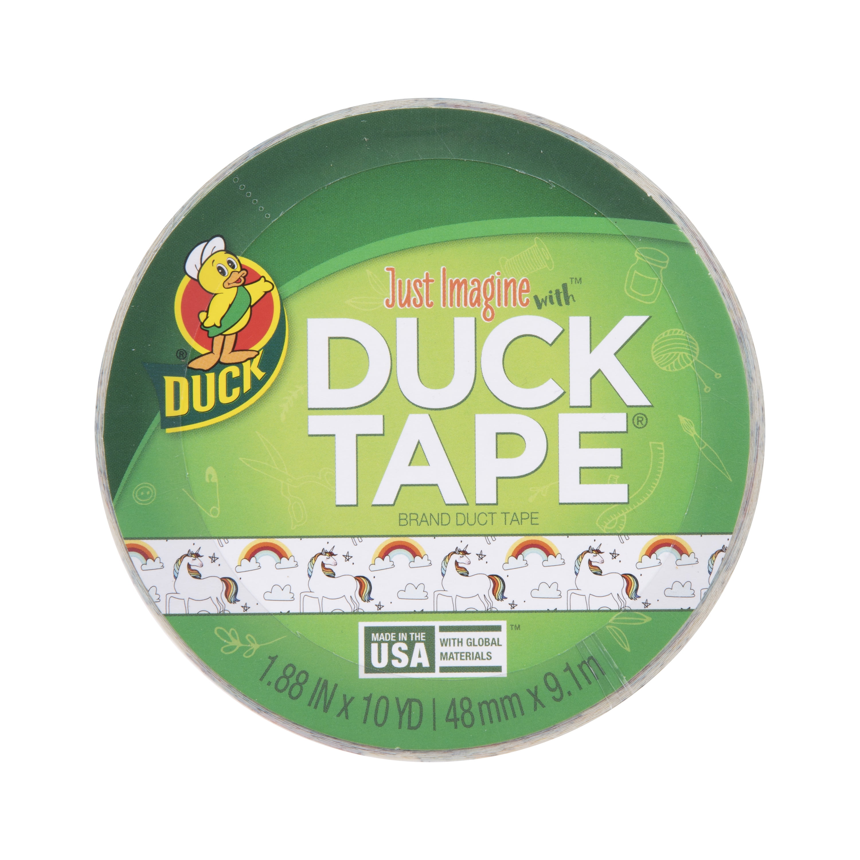 Unicorns Duck brand Duct Tape 1.88 x 10 yard Roll