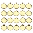 thumbnail image 2 of Bandejas Colgantes Vintage de 20 Piezas - Colgantes en Configuración de Cabujón para de Fabricación dorado, 14mm Sunnimix Joyas de cabujón en blanco, 2 of 8