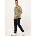 thumbnail image 4 of Unique Bargains Big & Tall Men's Leopard Print Button Down Long Sleeve Shirt, 4 of 6