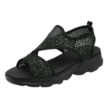 

Jungdeepe Women Summer Mesh Beach Elatic Band Arch Support Sandals for Women Wide Width Running Recovery Sandals Women Wild Diva Sandals for Women Studded Pretty Sandals Womens Sandals with Strap