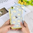 thumbnail image 2 of Compatible with iPhone XR Case for Women Girls,Soft TPU+Hard Detachable PC Bumper Durable Flexible Case with Cute Floral Flower Pattern Protection Transparent Case for iPhone XR, 2 of 14