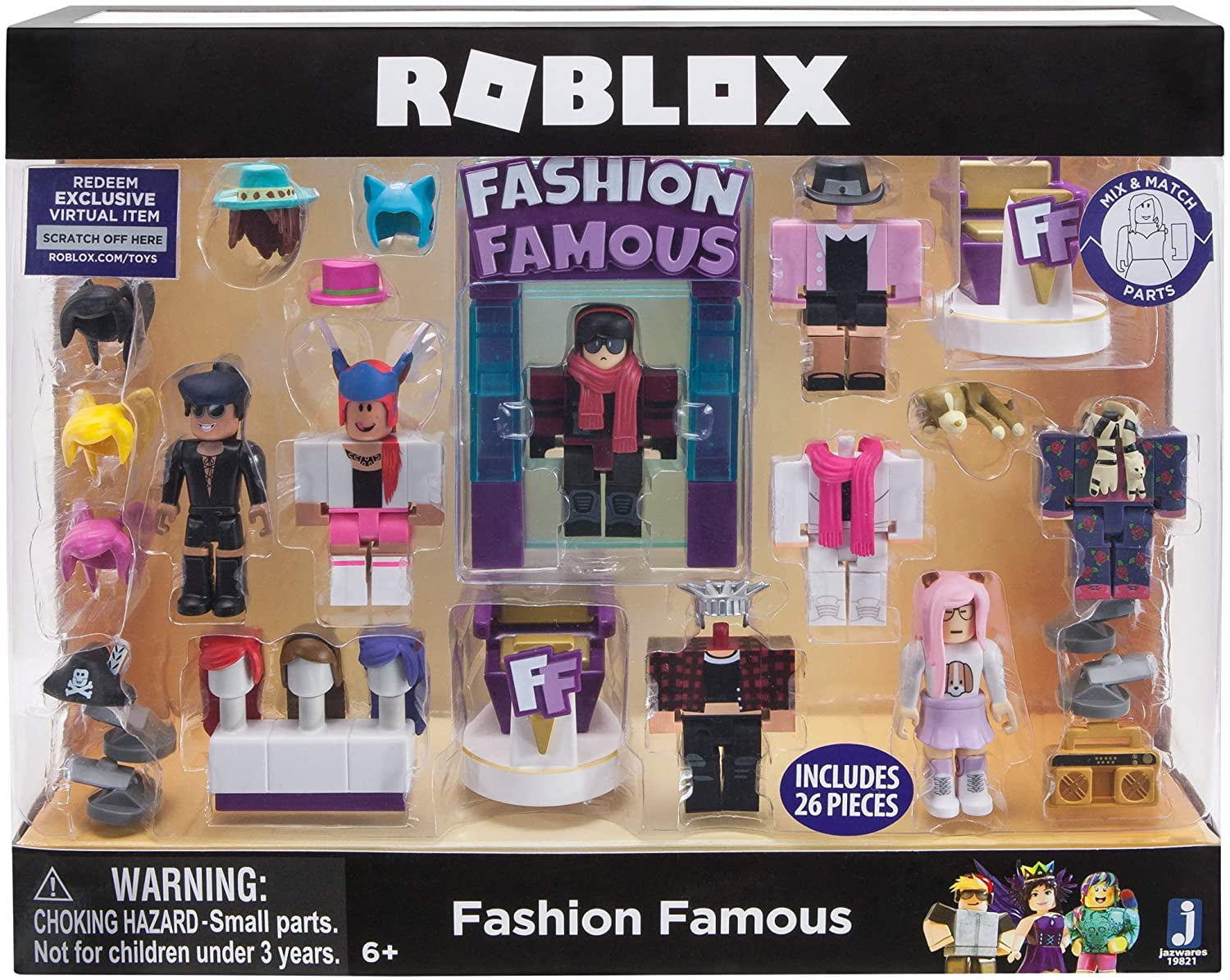 Roblox Celebrity Collection Fashion Famous Playset Includes Exclusive Virtual Item Walmart Com Walmart Com - mermaids roblox mermaids fashion famous