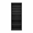 thumbnail image 3 of Furinno Rail 5-Tier Open Shelf Bookcase, Blackwood, 3 of 6