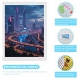 thumbnail image 3 of Diamond Art Kits for Adults - Night Cityscape Modern Skyscrapers 5d Diamond Painting for Adults, Diamond Art for Adults Beginners, Frameless Diamond Painting Kits for Adults for Home Wall Decor, 3 of 7