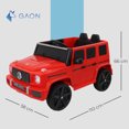 thumbnail image 5 of Carro Electrico Montable para Niños Baby Gaon Carrito Tipo Camioneta Todo Terreno Rojo Con Luces Estero Bluetooth y USB Doble Puerta Con Seguro, 5 of 5