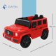 thumbnail image 5 of Carro Electrico Montable para Niños Baby Gaon Carrito Tipo Camioneta Todo Terreno Rojo Con Luces Estero Bluetooth y USB Doble Puerta Con Seguro, 5 of 5