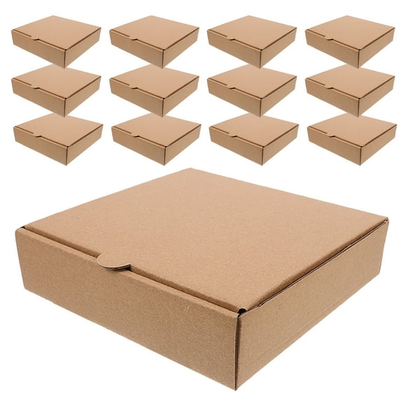 Pizza Boxes Brown Paper 20Pcs For Food Containers Takeout 6.3X6.3X1.6In
