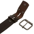 thumbnail image 3 of 1 3/4" snap on Embossed Vintage Cowhide Thick Leather Casual Jean Belt, 3 of 4