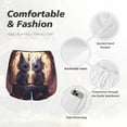 thumbnail image 6 of Lsque Romantic Rose Animal Couple Printed Women's Running Shorts with Liner Pockets,Elastic Quick Dry Workout Athletic Gym Yoga Shorts,Womens High Waist Shorts-XX-Large, 6 of 9
