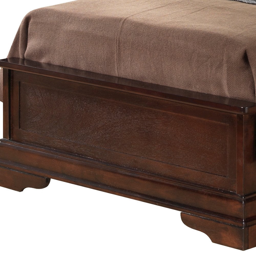 Glory Furniture Louis Phillipe Twin Bed in Cappuccino Color