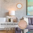 thumbnail image 3 of 1Pc Khaki Wall mounted Willow Weaving Makeup Mirror Decorative Home Accessory, 3 of 9
