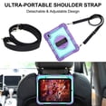 thumbnail image 4 of Dteck Heavy Duty for iPad 10th Generation Case with Screen Protector Film, 2022 iPad 10.9 inch Case with Crossbody Shoulder/Hand Strap Rotatable Stand, Hybrid Shockproof Rugged Shell,Purple+Mint, 4 of 7