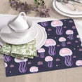 thumbnail image 6 of Dish Drying Mat, Pink Purple Jellyfish Highly Absorbent Drying Matt Kitchen Counter, Dish Mat Drying Pad Dishes Drainer Mats for Kitchen Counter or Sink, 16 x 18 inch, 6 of 6