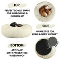 thumbnail image 2 of PETORO Dog Bed, Cat Bed, Pet Bed, Anti-Anxiety Machine Washable Donut Bed, Beige, Large, 2 of 7