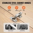 thumbnail image 5 of VEVOR Cabinet Door Hinges 60 Packs Full Overlay Soft Close for Frameless Type, 5 of 10