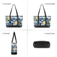 thumbnail image 6 of FORMRS Canvas Laptop Tote Bag for Women with 15.6" Computer Compartments Shoulder Handbag, Retro Plaid Lemon, 6 of 7