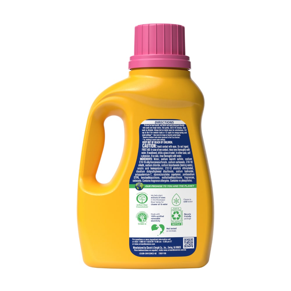 ARM & HAMMER Plus Fabric Softener Orchard Bloom Liquid Laundry Detergent 45.5 fl oz - 2 count