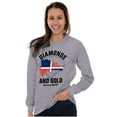 thumbnail image 4 of Dominican DR Shaped Pride Heritage Long Sleeve TShirt Men Women Brisco Brands L, 4 of 5