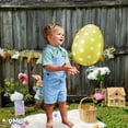 thumbnail image 2 of PMU Easter Celebrations Inflatable Easter Eggs Decorations 16 inch Yellow - Lawn Decoration, Easter Party Accessories (3/pkg) Pkg/1, 2 of 8