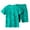 Green, variant on XBASW Toddler Kids Boys Sports Shorts Set Summer Short Sleeved Crewneck T-Shirt + Shorts Printing Casual Outfits 4-11T