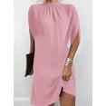 thumbnail image 5 of Elegant Women‘s Dresses 2024 Summer Fashion Round Neck Loose Bat Sleeve Office Lady Party Dress Y2K S-XXL, 5 of 6