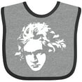 thumbnail image 3 of Inktastic Beethoven Classical Music Composer Boys or Girls Baby Bib, 3 of 4