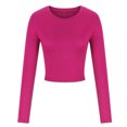 thumbnail image 6 of Chbgutlmr Crop Tops for Women Basic Loose Casual Workout Tops Crewneck Solid Color Going out Athletic Blouses, 6 of 6