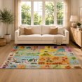 thumbnail image 2 of Gelasgo Four Seasons Learning Velvet Area Rug, Colorful Seasonal Educational Decorative Carpet, Soft Indoor Floor Mat for Kids Room Nursery Classroom Playroom Home Decor, 2 of 5