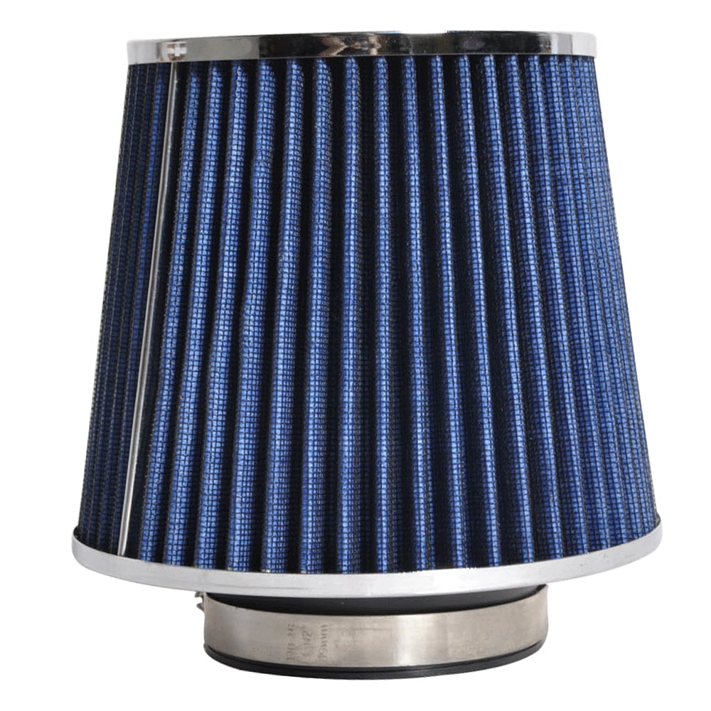 Ikon Motorsports Compatible with 3 Inch Race Performance Cold Air Intake Cone Filter Blue 8801