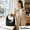 black, variant on NexTone Women Mini Vegan PU Leather Hobo Handbag, Minimalist Integrated Top Handle Zipper Shoulder Purse, Lightweight Small Bag for Summer Daily Commute Dating, 5 Solid Colors