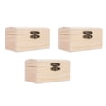 thumbnail image 2 of CAJA DE MADERA SIN TERMINAR, 3 PCS TESORO DE MADERA INACABADA COFRE RESTENTE PARA PULSERA DE ANILLO, 2 of 7