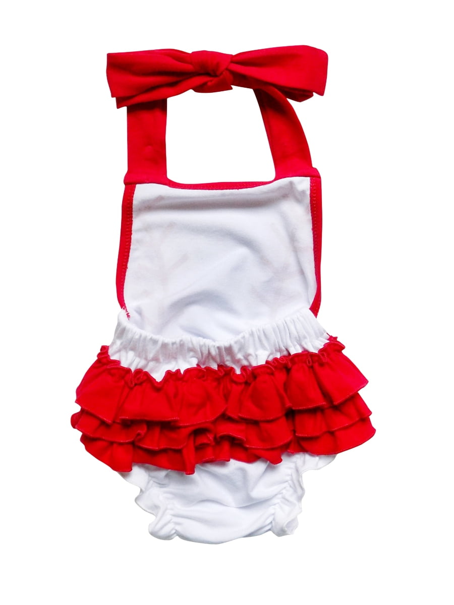 baby girl baseball romper