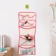 thumbnail image 2 of Estante de almacenamiento colgante con 26 bolsillos, soporte organizador para zapatos, estante para ahorrar espacio, color rojo rosa, 2 of 8
