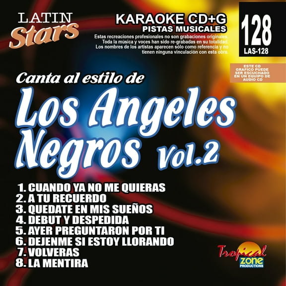 Karaoke Latin Stars 128 Angeles Negros Vol. 2