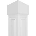 thumbnail image 5 of Ekena Millwork 10"W x 8'H Premium Square Non-Tapered Raised Panel PVC Endura-Craft Column Wrap Kit, Mission Capital & Base, 5 of 9