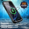 thumbnail image 3 of Funda impermeable Ezanmull para iPhone 16 Pro Max negra de 6.9", 3 of 7