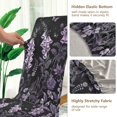 thumbnail image 5 of Yayeee 4 Pack Dining Chair Covers Stretch Parson Chairs Slipcovers Seat Protector, Light Purple Flowers, 5 of 6
