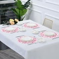 thumbnail image 7 of Cute Flower and Rainbow Round Placemats Washable Placemats Non-Slip Heat-Resistant Table Place Mats for Dining Kitchen Holiday Party Table 15.4"-4PCS Home Decor, 7 of 7