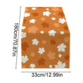 thumbnail image 3 of Maple Leaf Table Runner Fall Thanksgiving Dining Table Decor Water Resistant Washable Autumn Holiday Table Flag, 3 of 6