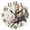 Black, variant on Cute Monkeys on Flower Branch Round Wall Clock Battery Operated Silent Non-Ticking Bedroom Office Kitchen Home School Decor 10"(Gold)