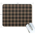 thumbnail image 2 of Tartan Coffee Brown Plaid Mouse Pad Cute Mousepad with Non-Slip Rubber Base for Laptop Office, 2 of 4