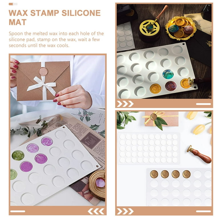 1 Set Sealing Wax Pad Wax Seal Mat Silicone Mold Silicone Wax