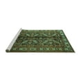 thumbnail image 2 of Ahgly Company Machine Washable Indoor Rectangle Persian Turquoise Blue Traditional Area Rugs, 5' x 8', 2 of 4